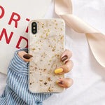 Luxury Gold Foil Phone Case For iPhone