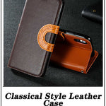 Luxury Flip Leather Case for Apple iPhone