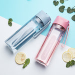 Plastic Straw Water Bottle