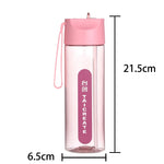 Plastic Straw Water Bottle