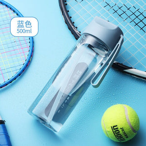 Plastic Straw Water Bottle