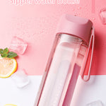 Plastic Straw Water Bottle
