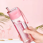 Plastic Straw Water Bottle