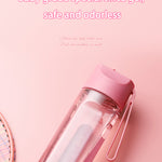 Plastic Straw Water Bottle