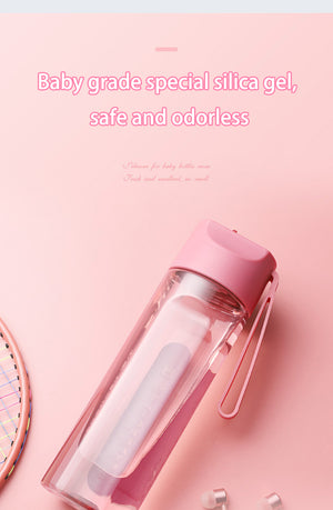 Plastic Straw Water Bottle