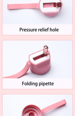 Plastic Straw Water Bottle