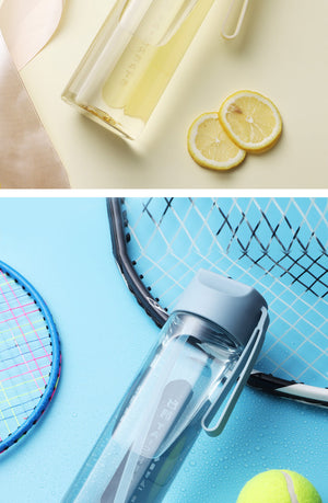 Plastic Straw Water Bottle