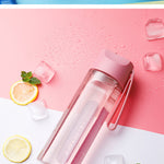 Plastic Straw Water Bottle
